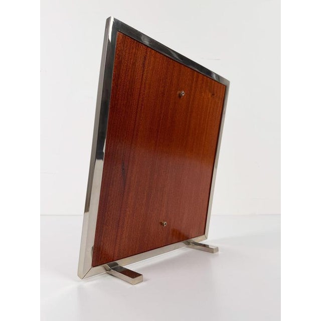 Large Italian Rectangular Picture Frame in Chrome, Acrylic Glass and Cork, 1970s For Sale - Image 17 of 18