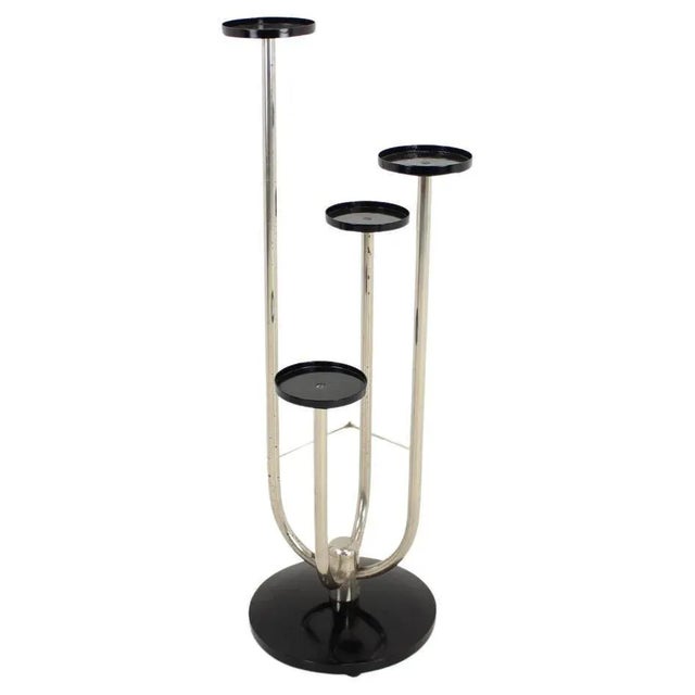 Bauhaus Chrome Flower Side Table by J. Halabala, 1930s For Sale - Image 10 of 10