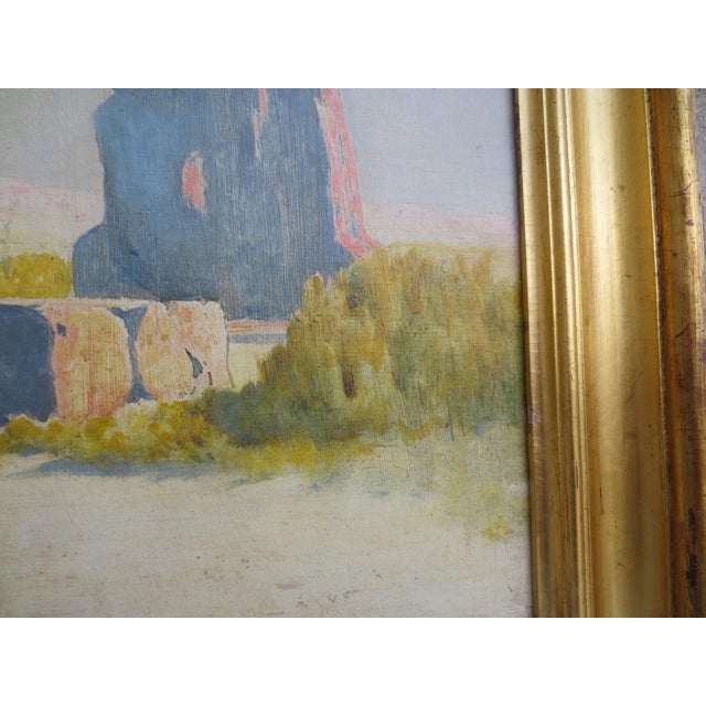 John Ralph Egyptian Scene on Panel Circa 1910 For Sale - Image 10 of 10