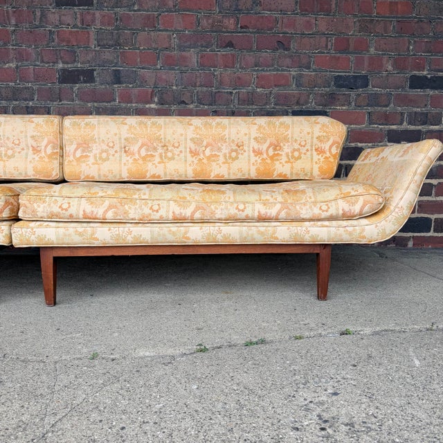 Mid-Century Modern Rare Early Edward Wormley for Dunbar Two-Piece Gondola Sectional Sofa For Sale - Image 3 of 12