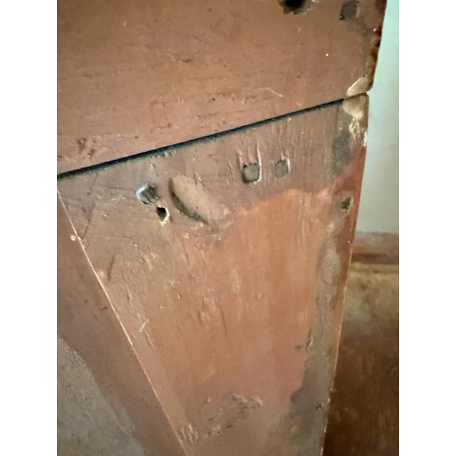 19th Century Antique 19th Century Early American Primetive Style Pine Jelly Cupboard Cabinet For Sale - Image 5 of 18