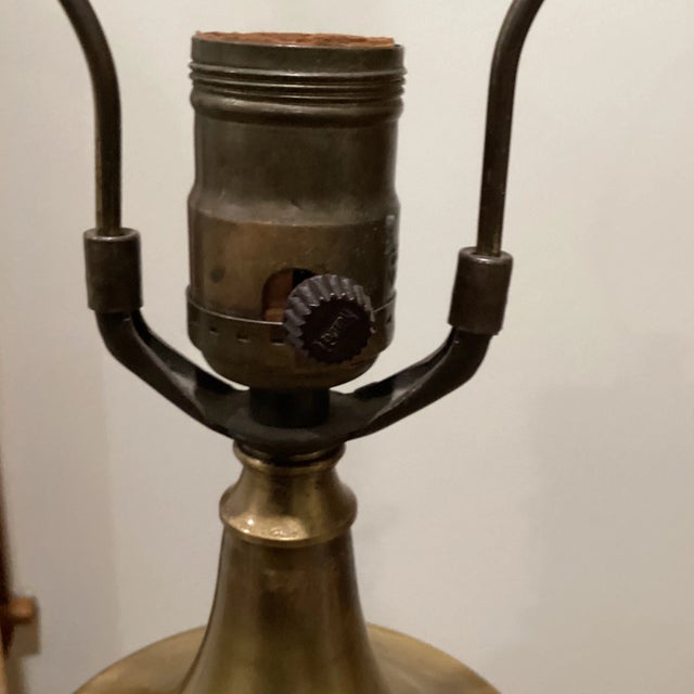Vintage Mid 20th Century Chapman Hollywood Regency Brass Urn Table Lamp For Sale - Image 12 of 13