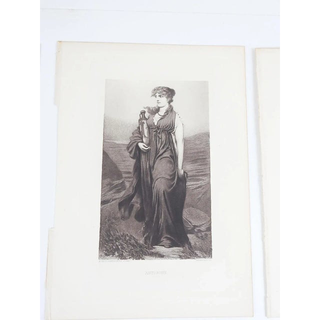 Late 19th Century Collection Antique Photogravure Female Portraits - Set of 5 For Sale - Image 5 of 7