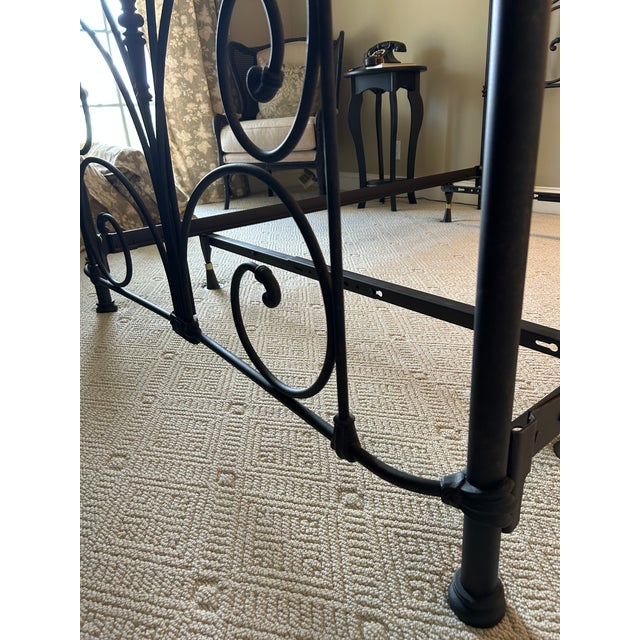 2000 - 2009 Wrought Iron Full Size Bed For Sale - Image 5 of 6