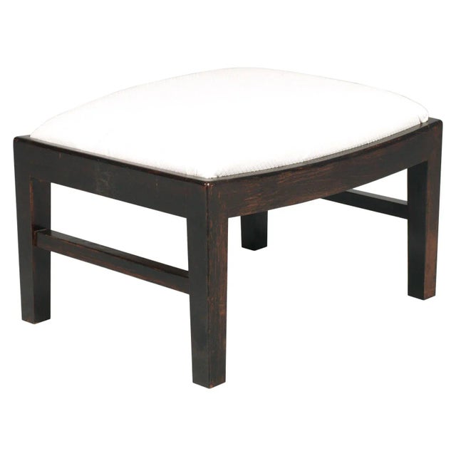 Art Deco Ebonized Walnut Stool, 1920s For Sale - Image 6 of 6