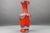 Italian Opaline Florence Glass Vase in Red and Grey, 1970s For Sale - Image 6 of 15
