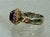 Michael Valitutti Rhodolite Garnet 18k Gold Over Sterling 925 Nh Ring Size 5 For Sale - Image 4 of 5