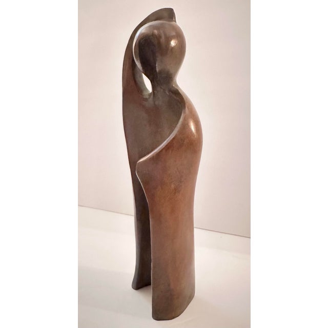 Abstract Abstract Bronze Figure Sculpture For Sale - Image 3 of 10
