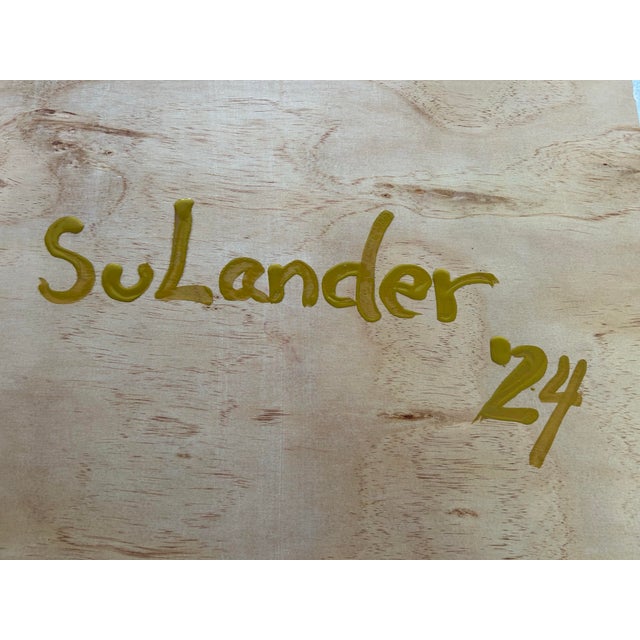 Abstract Original Painting on Wood Panel by Erik Sulander in Acrylics For Sale In New York - Image 6 of 6