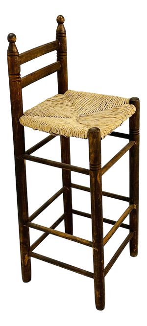 Mid-Century Italian Wicker Bar Stools, 1960s
