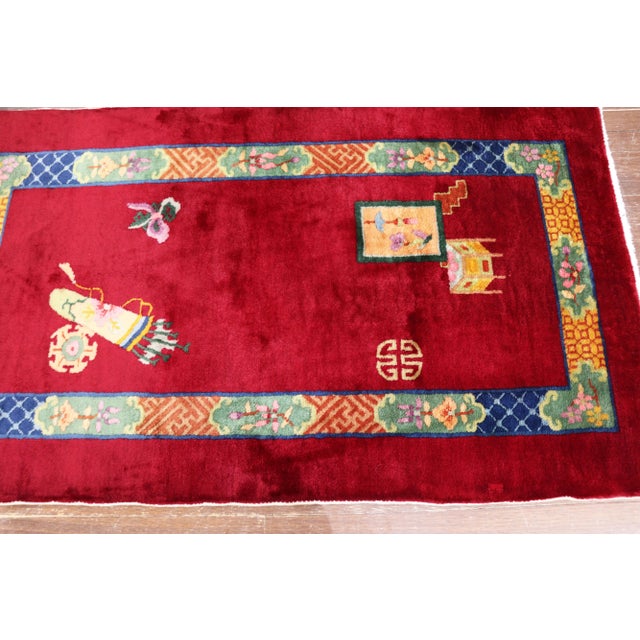 Antique Art Deco Rug, 3' X 5; For Sale - Image 10 of 11