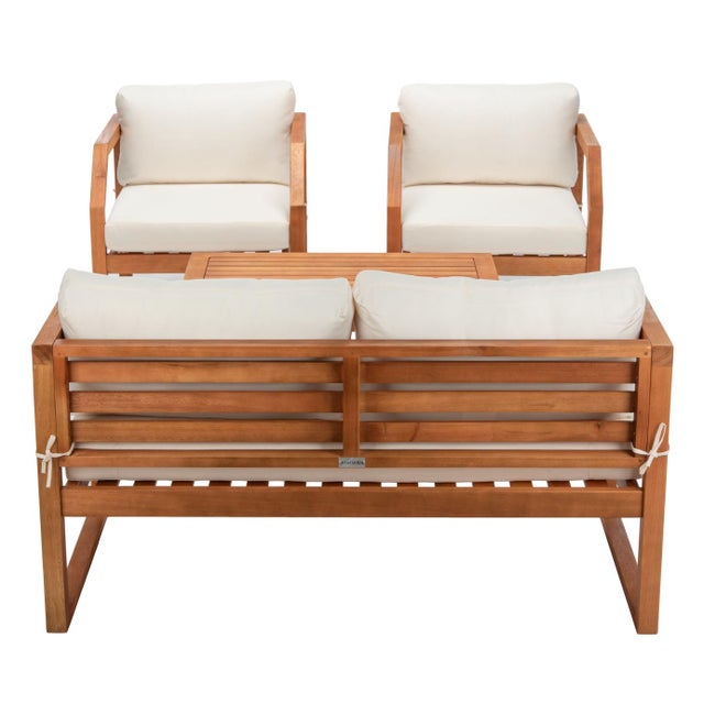 Dren 4-Piece Living Set, Natural/Beige For Sale - Image 10 of 11