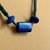 Tribal Lapis Lazuli Serpentine Tribal Gemstone Beaded Necklace Mid 20th Century For Sale - Image 3 of 10