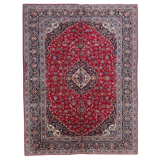 Large Vintage Kashan Style Rug, 1960s For Sale