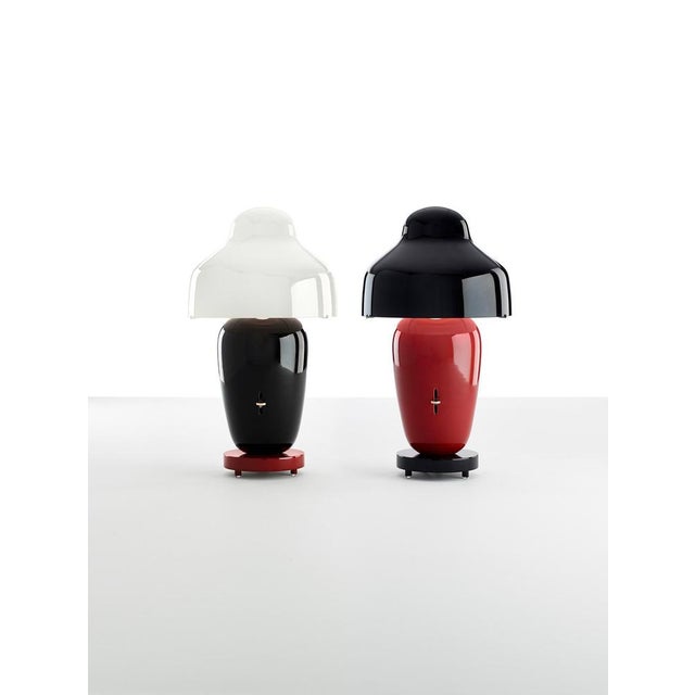 Black Black Chinoz Table Lamp by Parachilna For Sale - Image 8 of 10