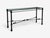 1970s Giacometti Style, Console Table, Forged Metal, Glass, Usa, 1970s For Sale - Image 5 of 15