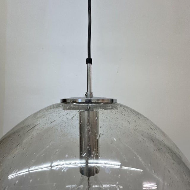 Large Globe Hanging Lamp from Limburg Glashütte, Germany, 1970s For Sale - Image 11 of 18