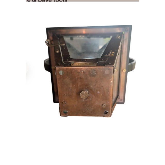 Elevate your next curation with an exceptional, authentic matching pair of vintage copper lanterns by legendary New...