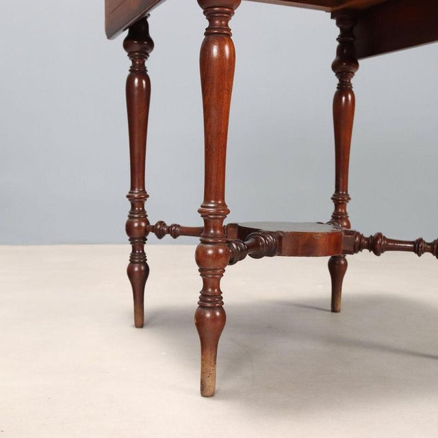 Brown Victorian High Coffee Table For Sale - Image 8 of 10