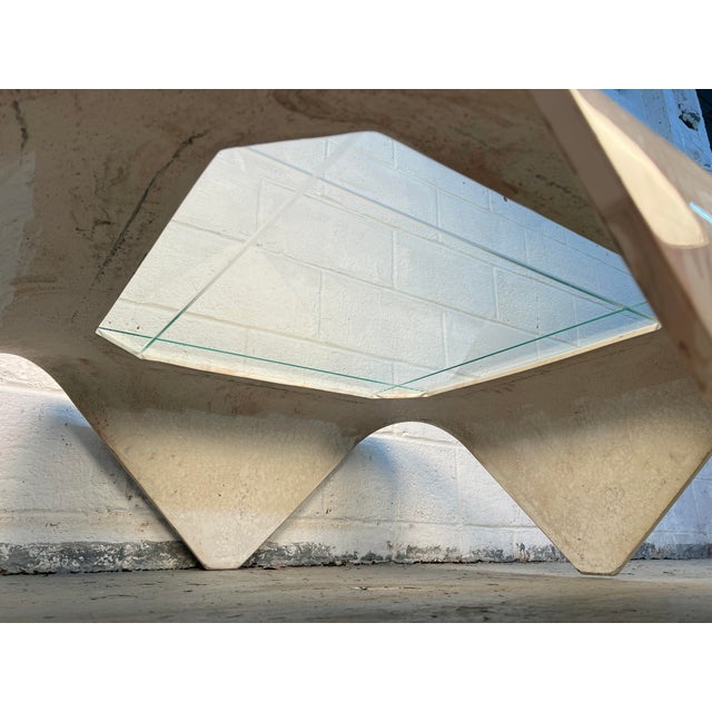 Unique 80s Italian Composite Coffee Table For Sale - Image 10 of 12