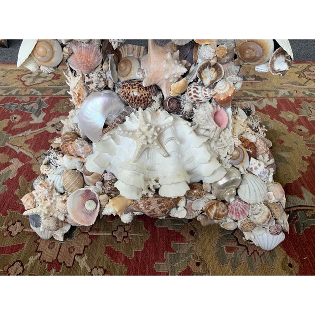 20th Century Shell Encrusted Table For Sale - Image 13 of 15