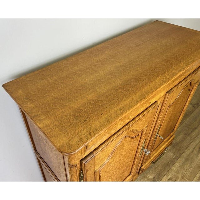 Vintage Louis XIV French Sideboard in Oak For Sale - Image 11 of 13