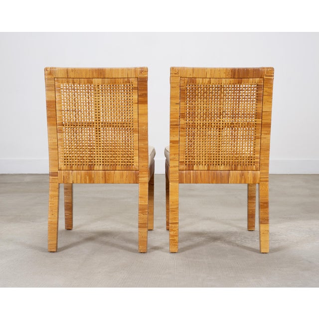 Set of 8 Billy Baldwin for Bielecky Brothers Cane Dining Chairs For Sale - Image 9 of 18