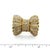 Mid 20th Century Mid 20th Century Diamond Fancy Frilled 14k Two Tone Gold Bow Ring Size 8 For Sale - Image 5 of 9