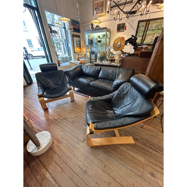 Swedish Designer Midcentury Modern Lounge Chairs by Fribytter - A Pair For Sale - Image 9 of 13