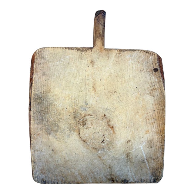 Late 19th Century French Country Rustic Wooden Bread Board For Sale