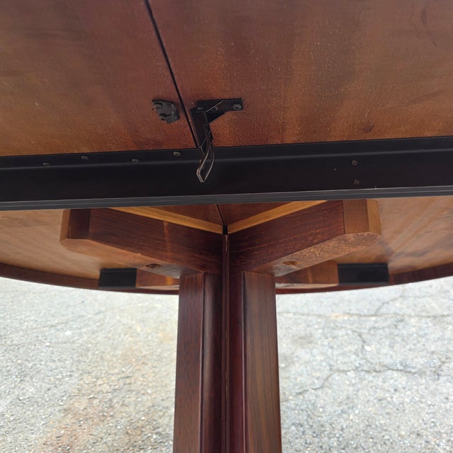 Mid 20th Century Danish Modern Rosewood 2 Leaf Dining Table For Sale - Image 13 of 13