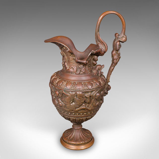 Pair of Antique Display Urns, Italian, Bronze, Ewer, Grand Tour Decor, Victorian For Sale - Image 6 of 12