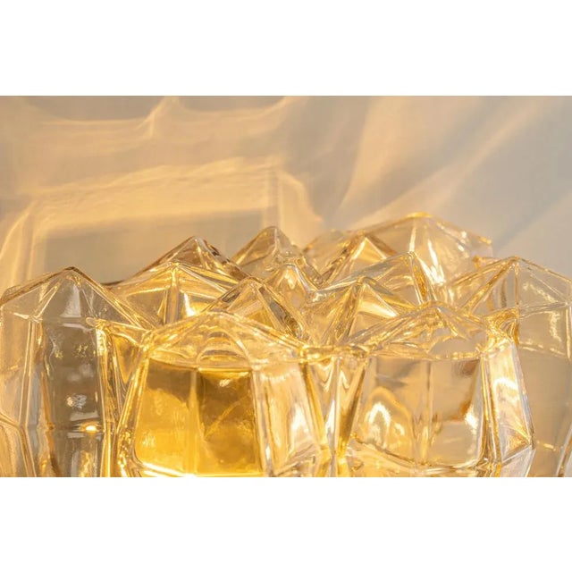 Large Amber Bubble Glass Sconce by Helena Tynell for Limburg, Germany For Sale - Image 11 of 12