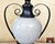 Ashley Gavivi Style Crackle-Glaze Ceramic Urn & Bronze Scroll Table Lamp For Sale - Image 10 of 18