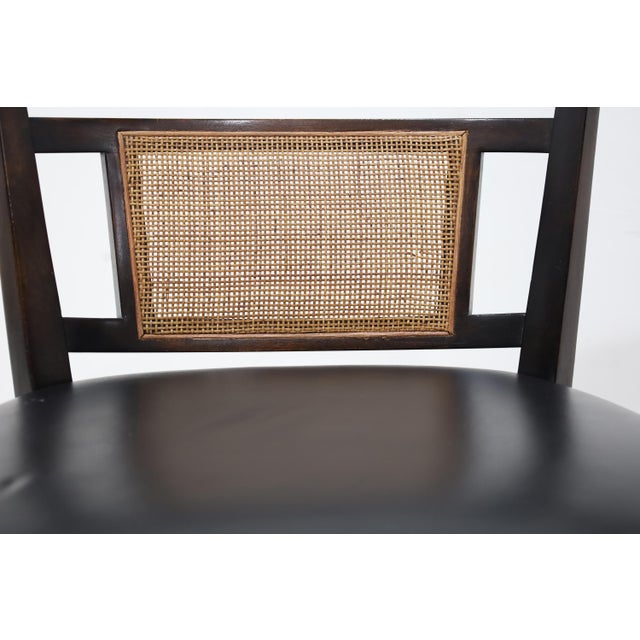 Wood Edward Wormley for Dunbar Mahogany and Cane Dining or Side Chairs For Sale - Image 7 of 10