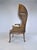 1980s Vintage Canopy Porter Chair French Country Louis XV Style, Double Cane For Sale - Image 5 of 13
