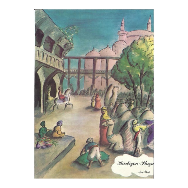 1948 Barbizon Plaza Hotel Restaurant Menu New York City For Sale