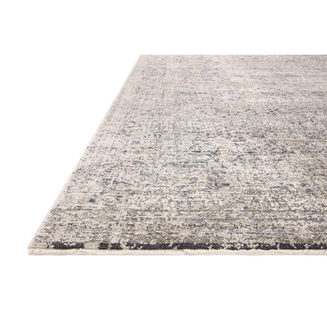 Textile Amber Lewis x Loloi Alie Stone / Mist 7'-10" x 7'-10" Round Area Rug For Sale - Image 7 of 8