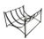 Metal Mid 20th Century Wrought Iron Firewood Log Holder For Sale - Image 7 of 13