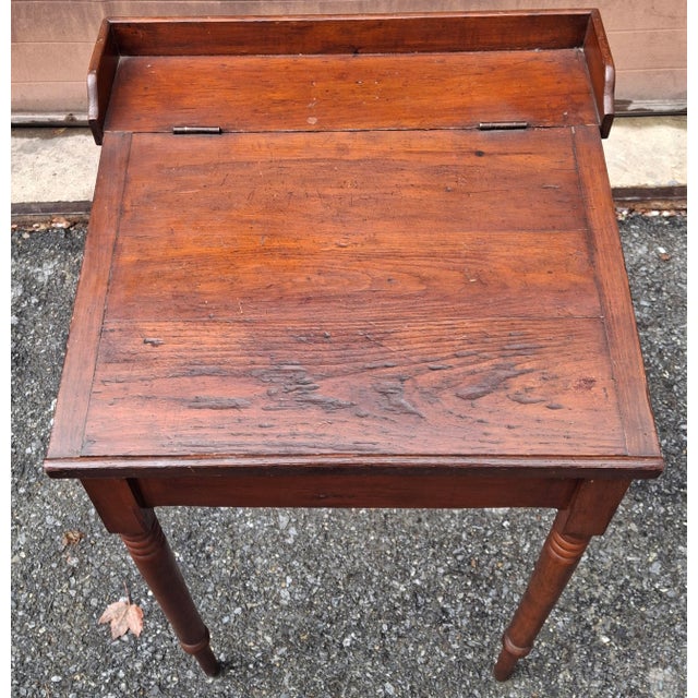 19th C. Inventaire Bon Pasteur Federal Style Fruitwood Dictionary Stand For Sale In Washington DC - Image 6 of 12