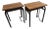 Vintage School Desks, 1950s, Set of 2 For Sale