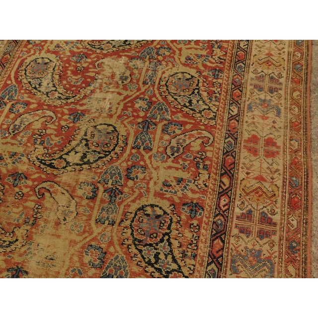 Persian Distressed Antique Persian Gallery Rug For Sale - Image 3 of 13