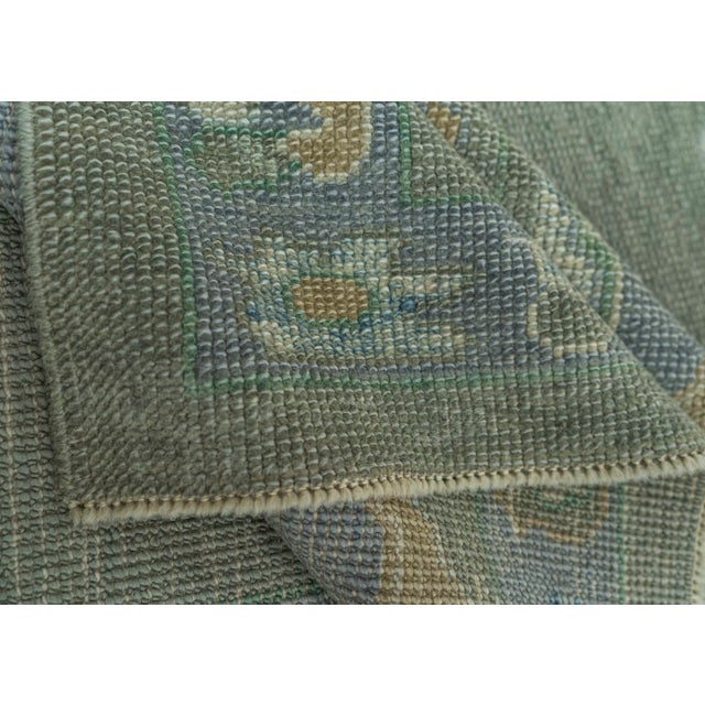 Textile Turkish Oushak Rug 3' x 9'4" #19068 For Sale - Image 7 of 8