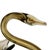 Large Art Glass Swan Vase Green Brown Swirl Handblown Mid-Century Modern Sooner Glass For Sale - Image 10 of 16