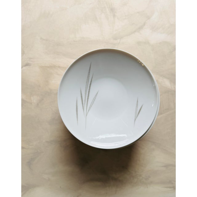 Taupe Vintage Heinrich & Co. Bavaria Porcelain Bowls – Grazie Pattern – 9” Wide, 1.75” Deep - Set 11 For Sale - Image 8 of 9