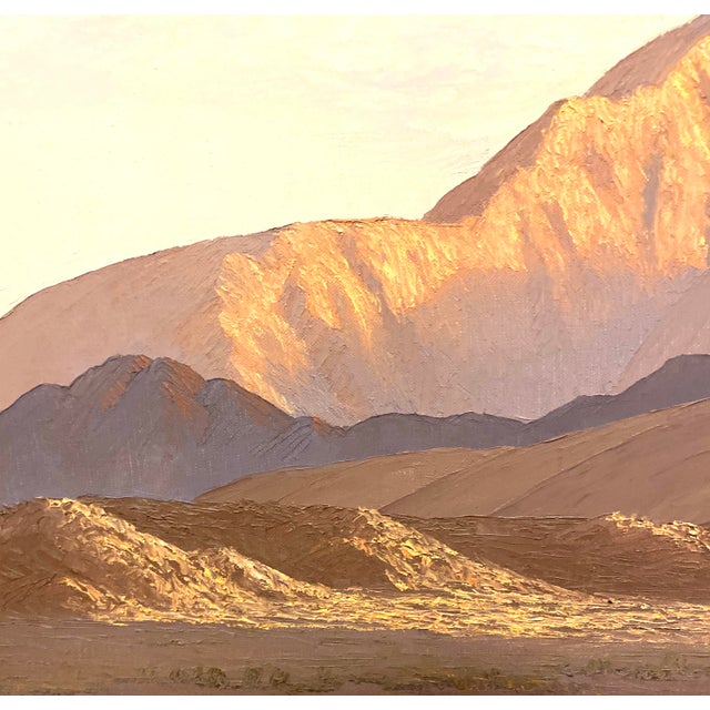 John W. Hilton Desert Oil Painting Large 43" California Southwest Landscape Art For Sale - Image 4 of 17