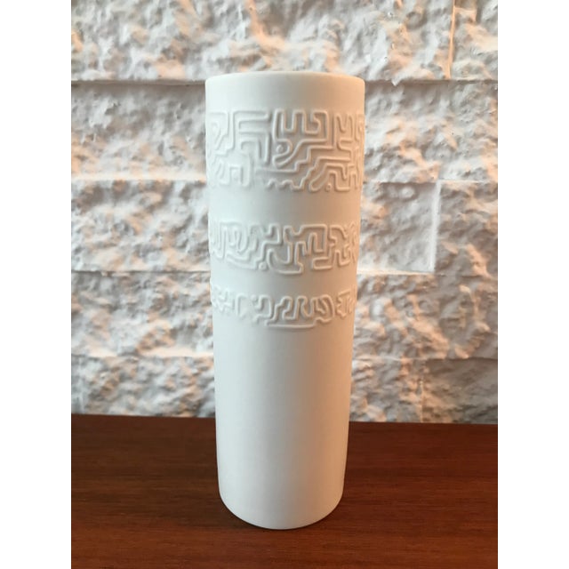 Vintage Porcelain Vase by Werner Schreib for Rosenthal Studio Line, 1960s Abstract porcelain vase for Rosenthal, Germany,...