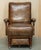 Fully Adjustable Victorian Brown Leather Metamorphic Armchair, 1860s For Sale - Image 3 of 18