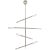 Rousseau Large Articulating Chandelier in Polished Nickel with Seeded Glass Designer: Kelly Wearstler Fixture Height:...