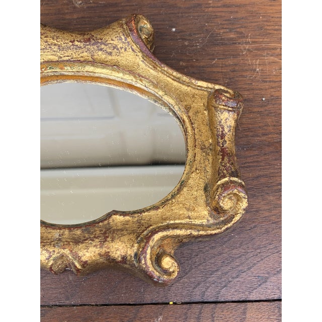 Italian Florentine Baroque Gold Giltwood Wall Mirror For Sale In South Bend - Image 6 of 12